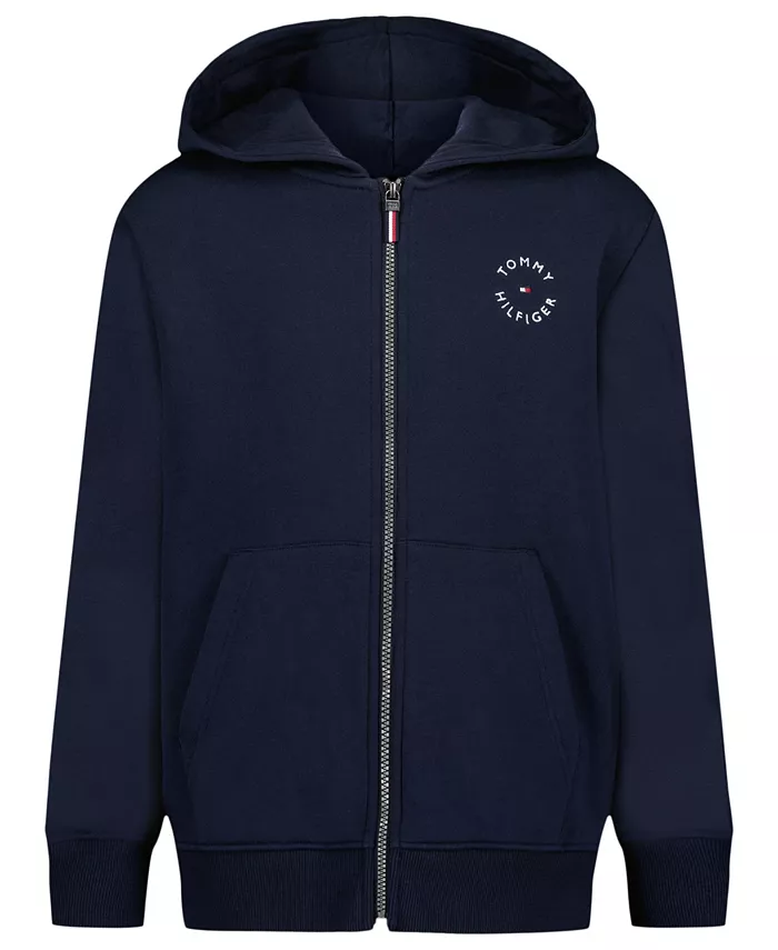 

Детская и малышовая худи Tommy Elevated на молнии Tommy Hilfiger, синий