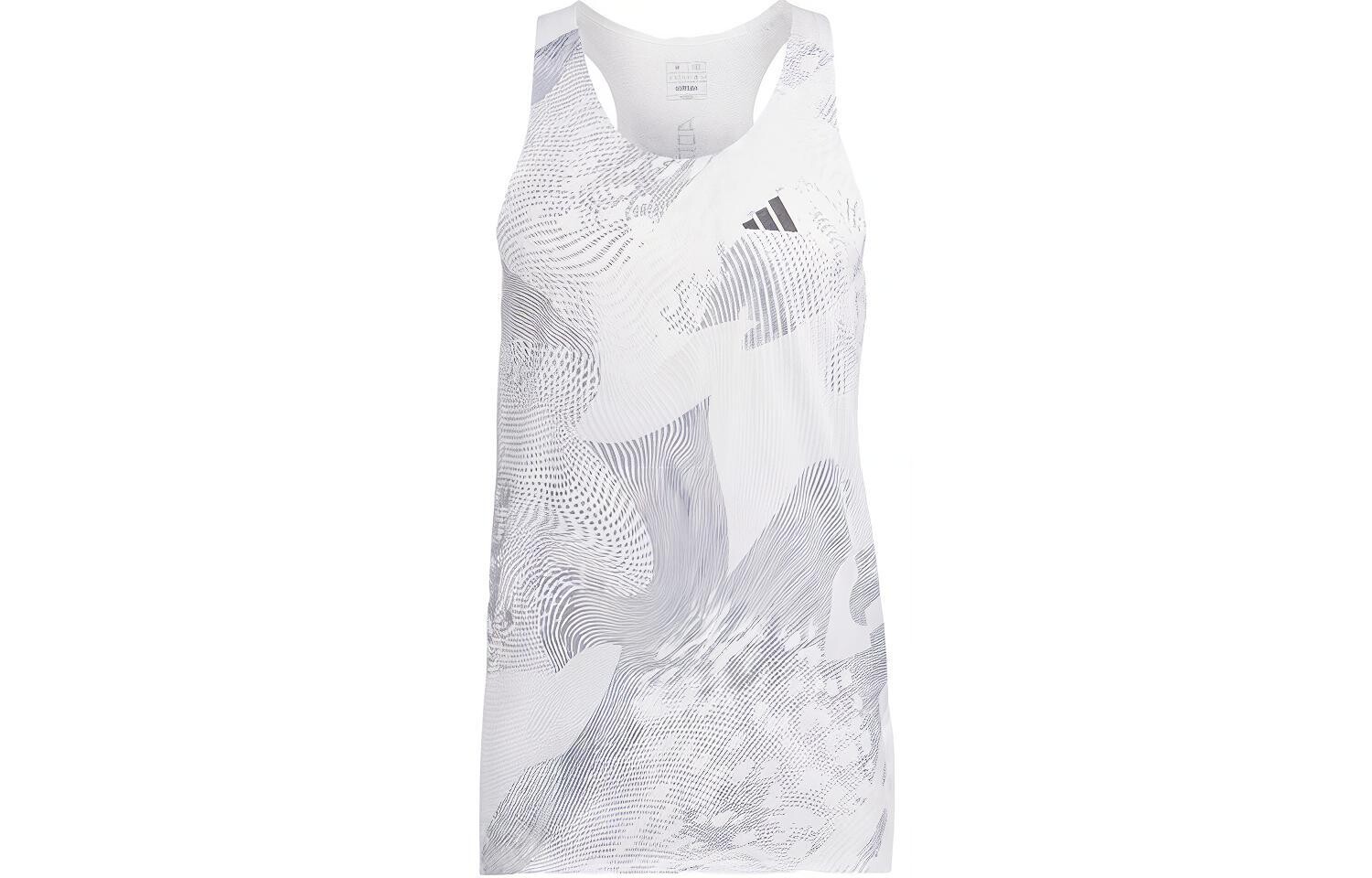 

Adidas Мужская майка, Белый/Серый