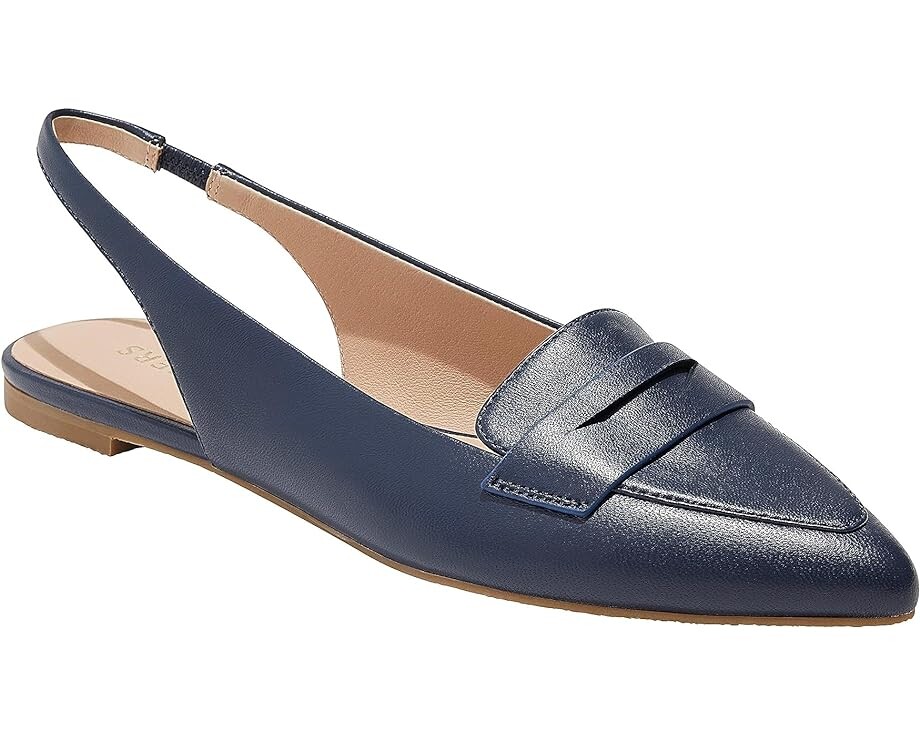 

Туфли на плоской подошве Jack Rogers Pennie Sling Back Ballet Nappa, цвет Midnight
