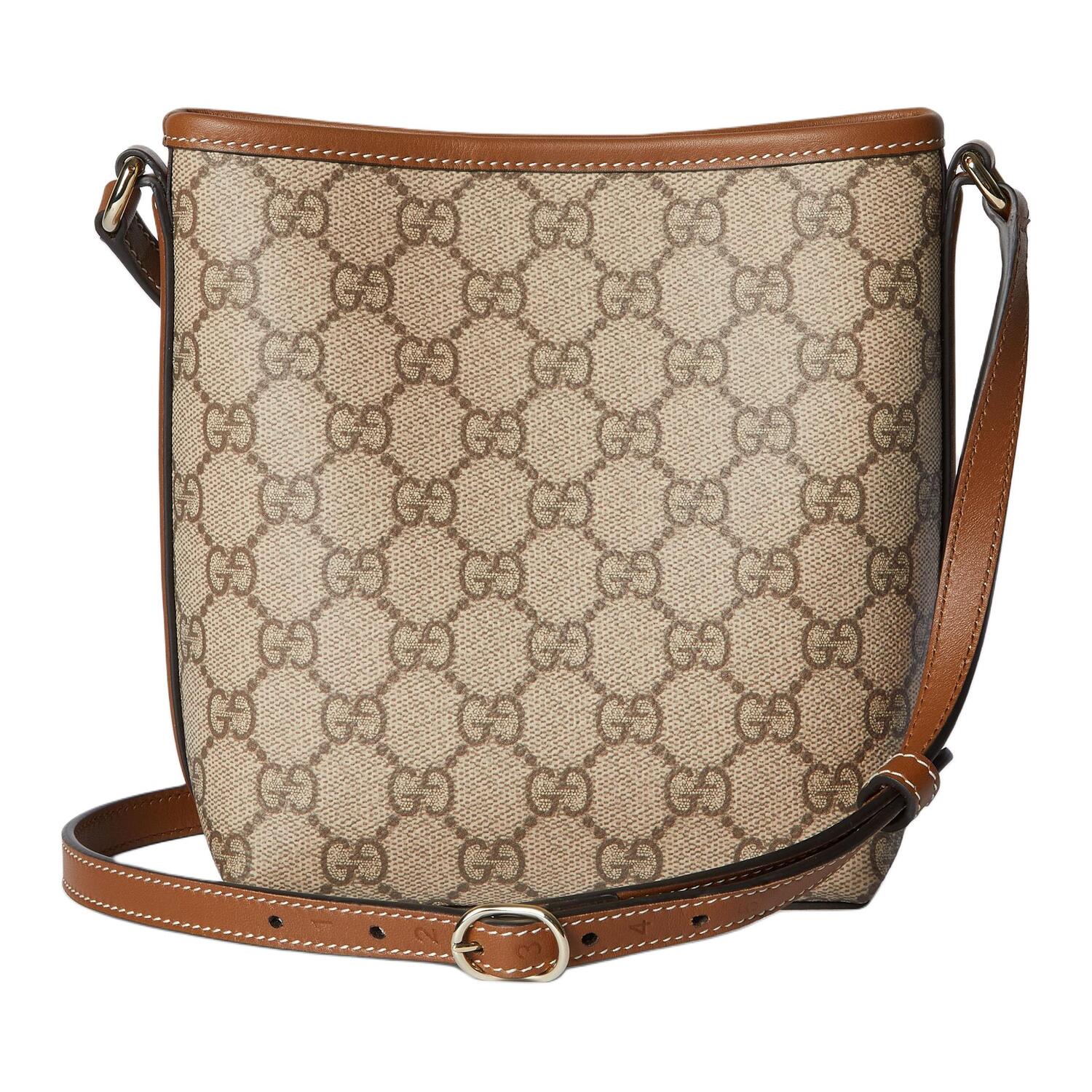 Мини-сумка-ведро Gucci с принтом GG Emblem — фото 3