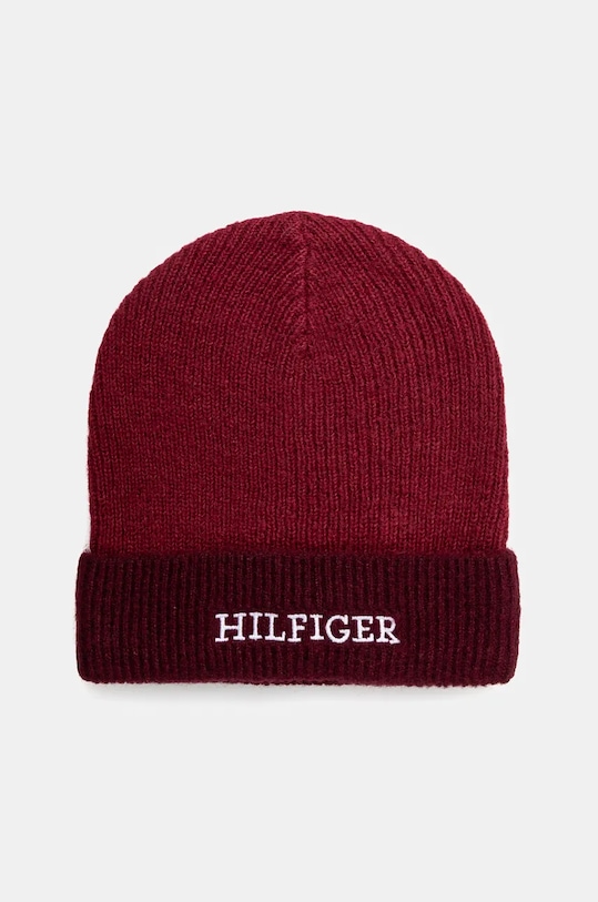 

Детская шапка с добавлением шерсти Tommy Hilfiger, бордовый