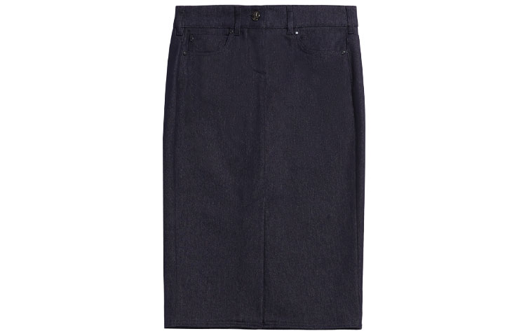 

MaxMara Джинсовая длинная юбка женская синяя