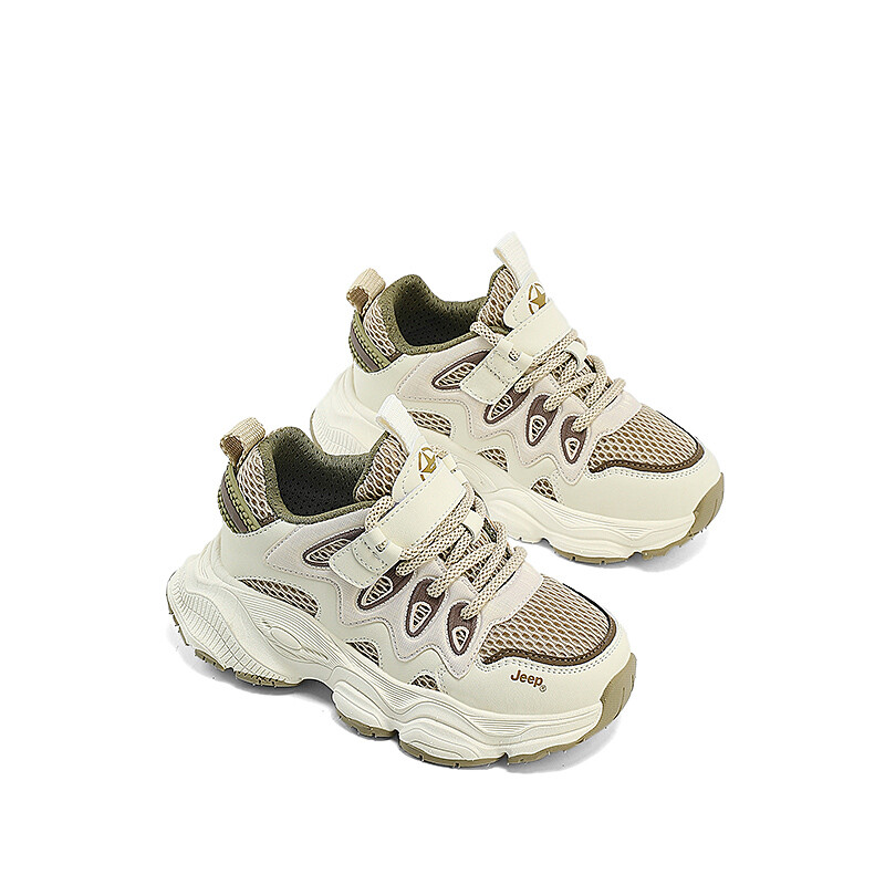 Кроссовки Jeep Kids Lifestyle Shoes Kids Low-top Khaki, бежевый — фото 4