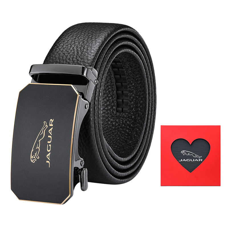 

JAGUAR Кожаный ремень мужской, Gold Heart Box Clothing Sets