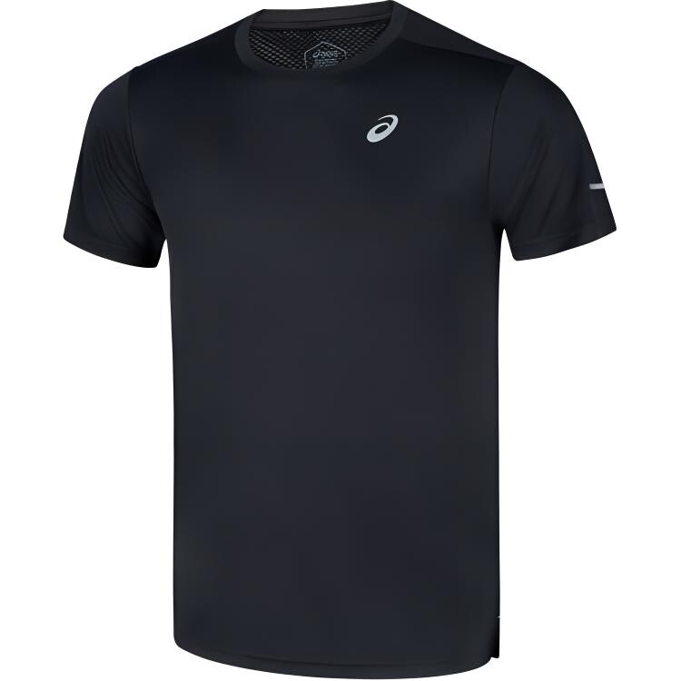 

Футболка для бега мужская черная Asics, черный