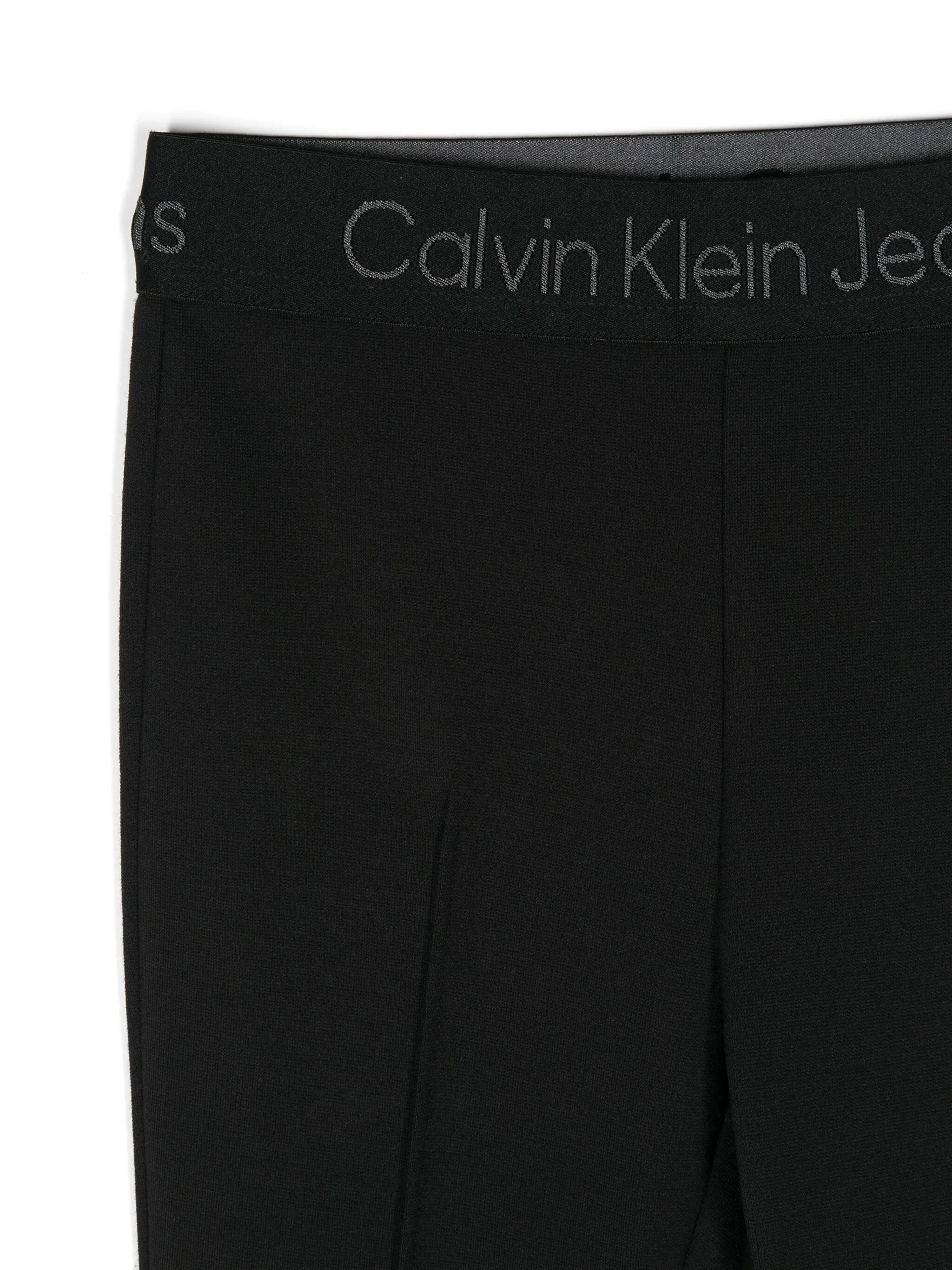Расклешенные брюки с логотипом Calvin Klein Kids, черный — фото 3