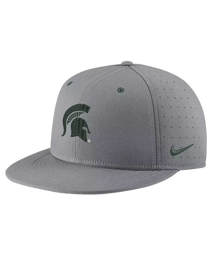 

Мужская серая кепка Michigan State Spartans USA с боковой нашивкой True Aero Bill Performance Nike, серый