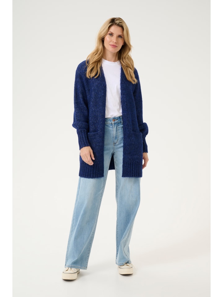 

Кардиган Kaffe, цвет beacon blue melange