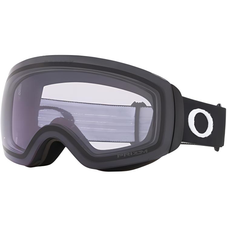 

Flight Deck M противотуманные, антибликовые, ветрозащитные унисекс лыжные очки Oakley, Prizm Snow белый Transparent Lens, черный Strap