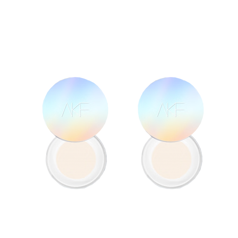 

Прозрачная светлая пудра для фиксации макияжа с мягким фокусом и нежным сиянием, контроль жирного блеска, 10 г AKF, #03 crystal transparent nude skin 10g/box*2