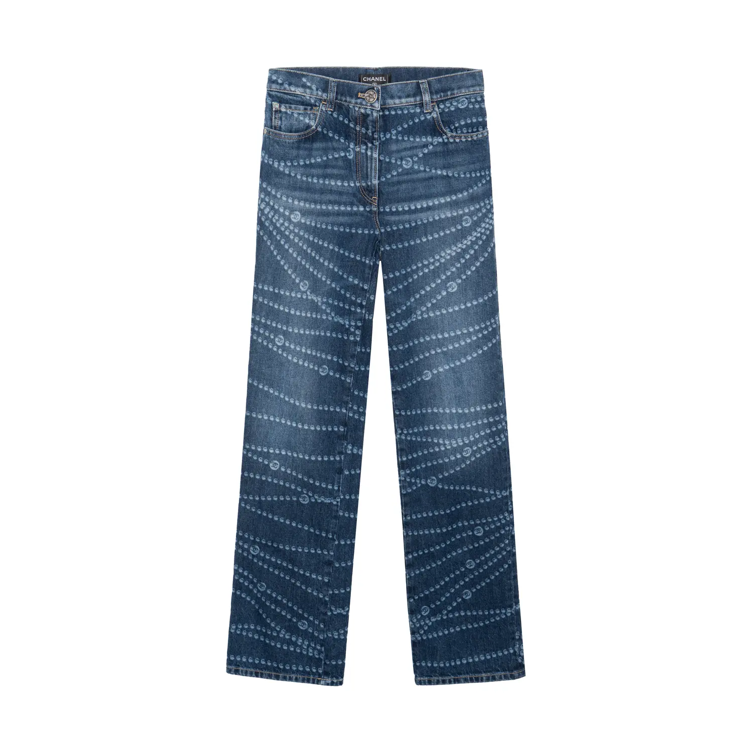 

CHANEL Джинсы женские синие