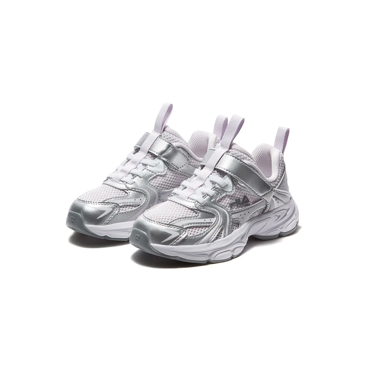 FILA KIDS Беговые кроссовки Heritage FHT с амортизацией и вентиляцией, цвет Romantic Purple/Space Silver, детские — фото 4