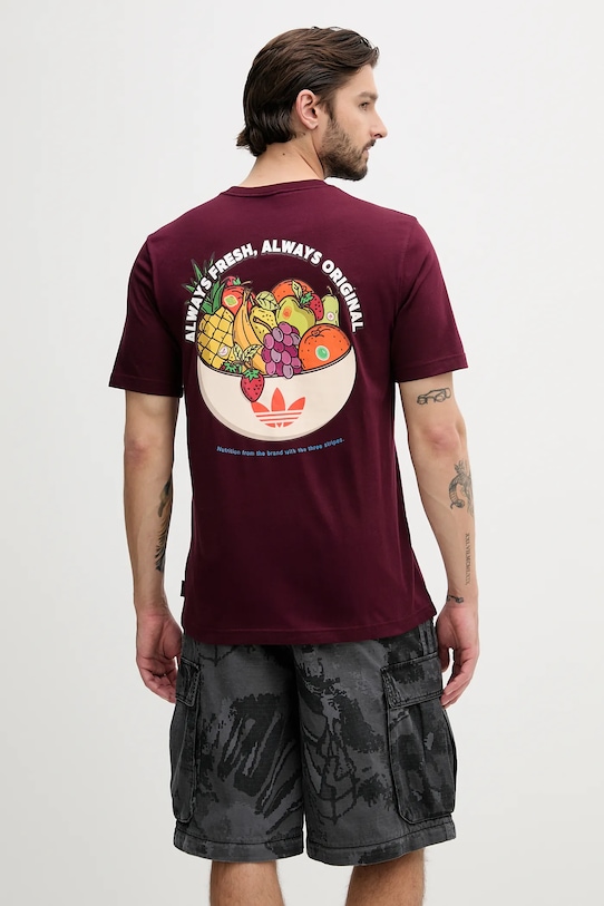 

Футболка хлопковая Graphic Lo Ss T Adidas Originals, бордовый