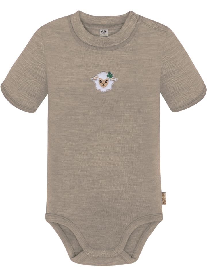 

Normani Outdoor Sports Детский боди с короткими рукавами из мериносовой шерсти Tihoi, бежевый