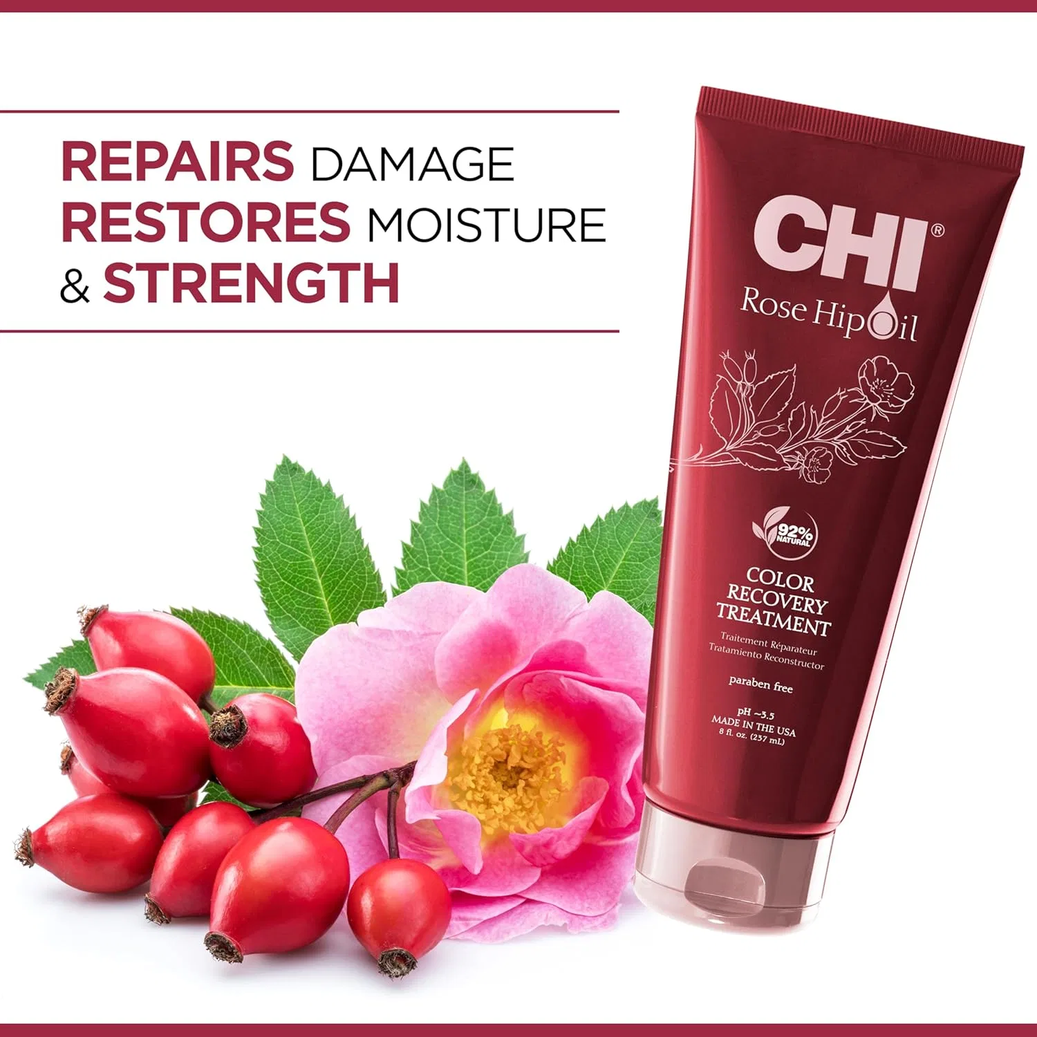 Восстанавливающее средство «Rosehip Recovery Treatment» от CHI, 237 мл Chi — фото 2