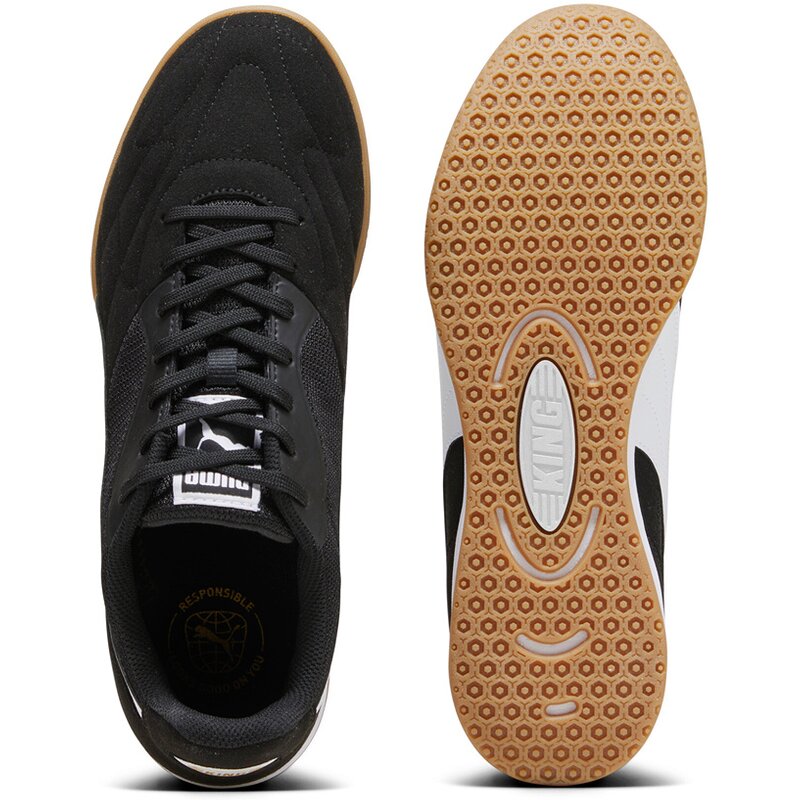 Бутсы для мини-футбола King Top It Puma, цвет puma black-puma white-puma gold — фото 2