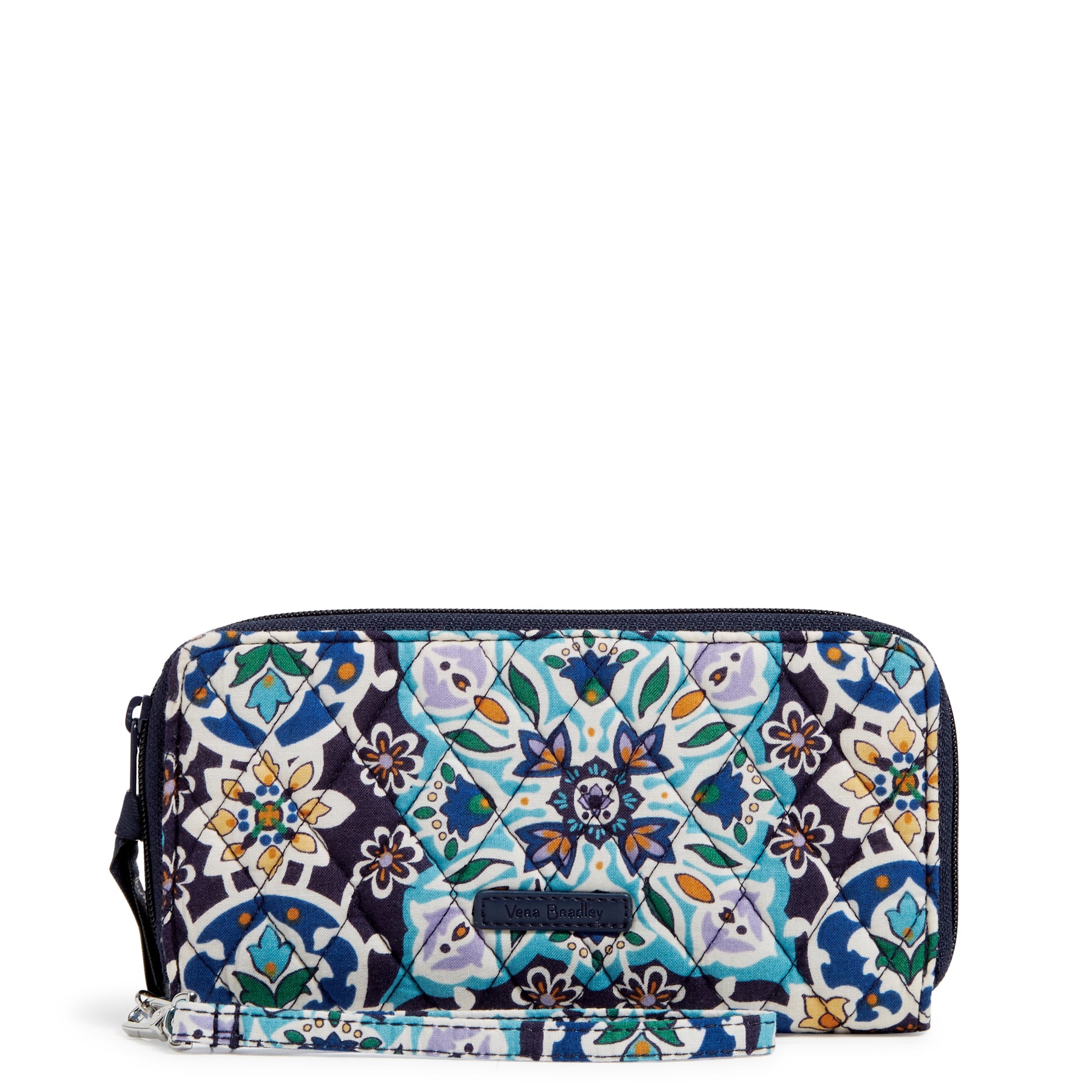 

Кошелек-браслет Accordion из хлопка Vera Bradley, Lisbon Medallion Cool