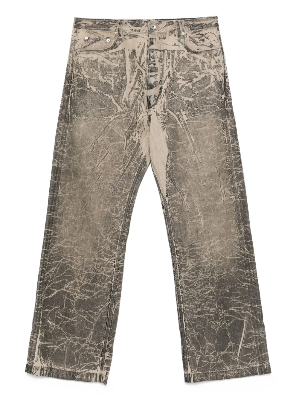 

Потертые хлопковые джинсы Rick Owens DRKSHDW, серый