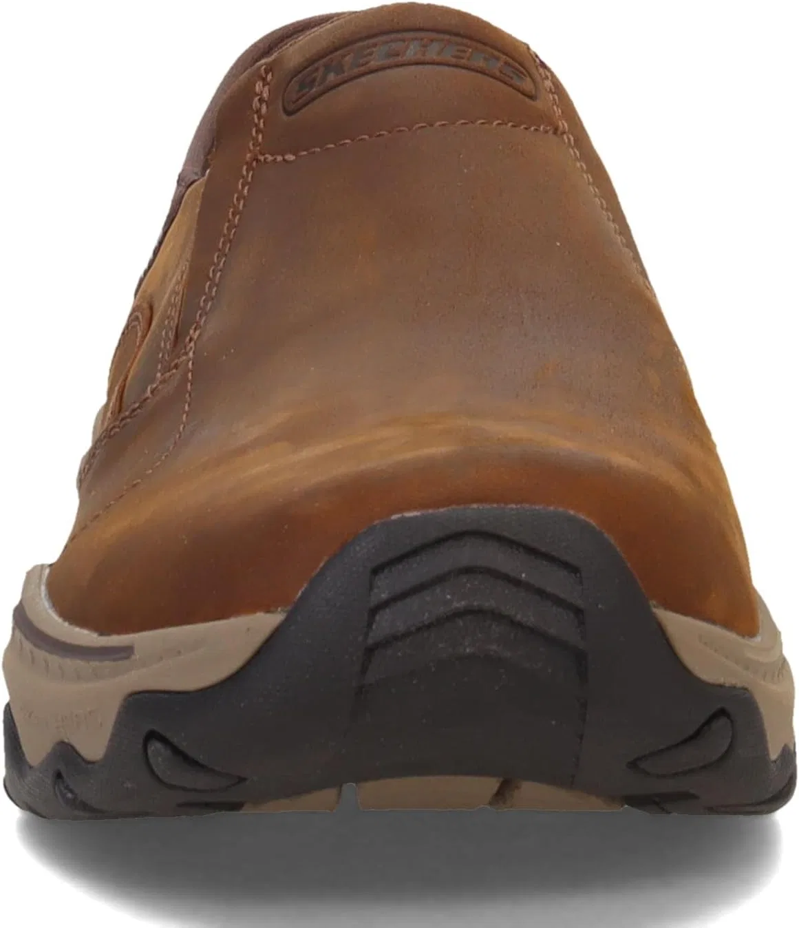 Мужские кожаные слипоны Skechers Craster Lanigan Twin Gore с закругленным носком, коричневый — фото 3