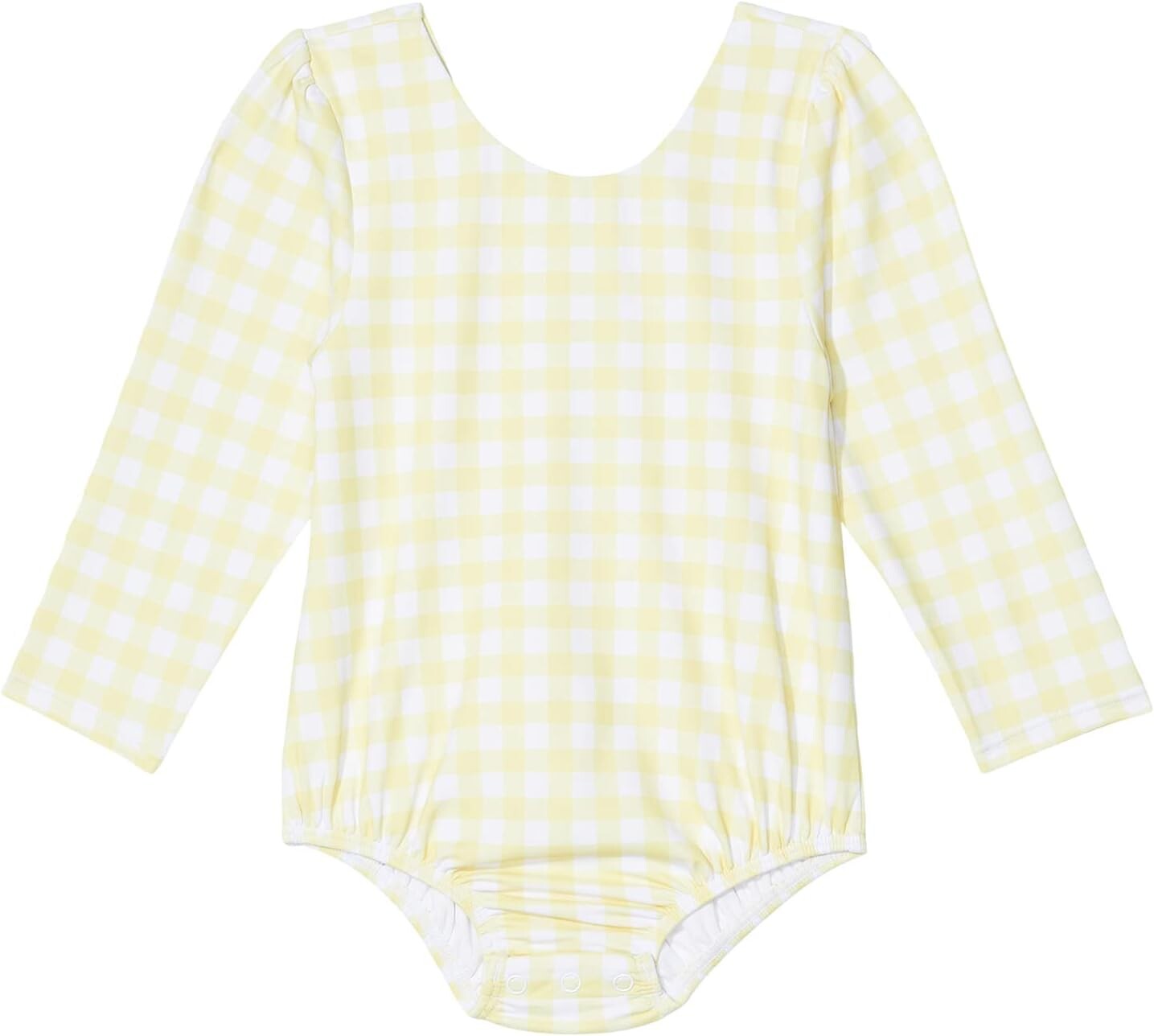 

Купальник Janie and Jack Gingham Boy Rashguard Swim, желтый