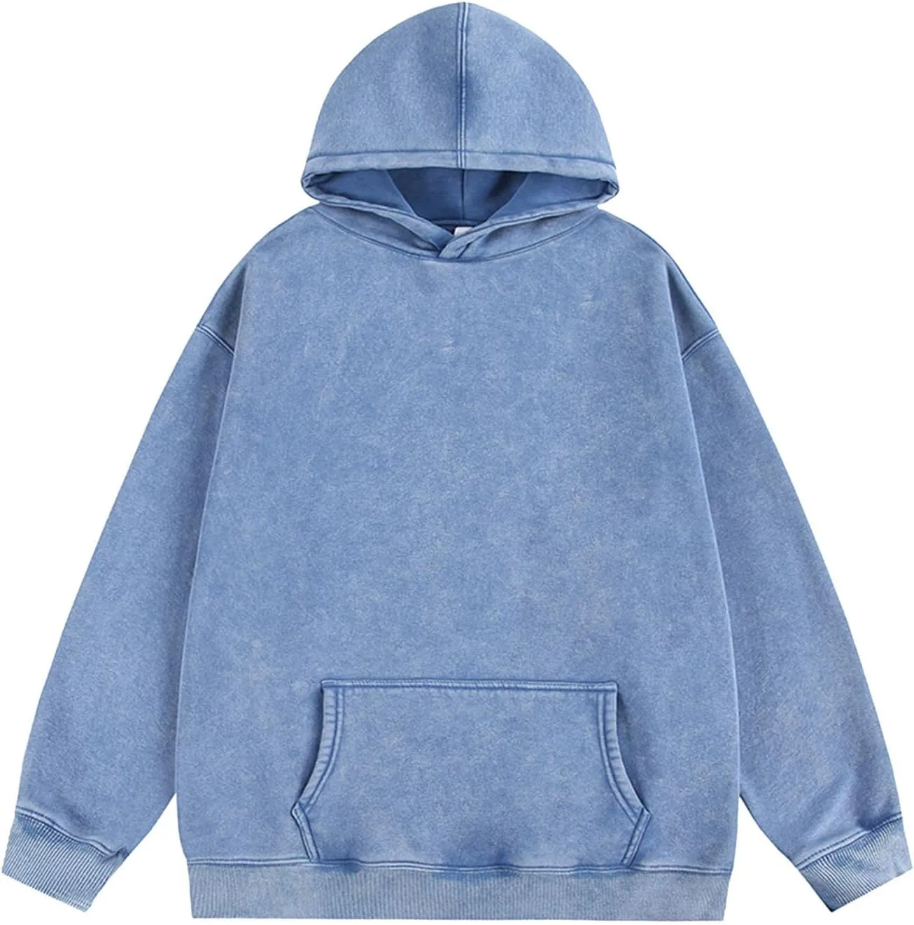 

Винтажный оверсайз худи для мужчин, утепленный флисом Mrmaere