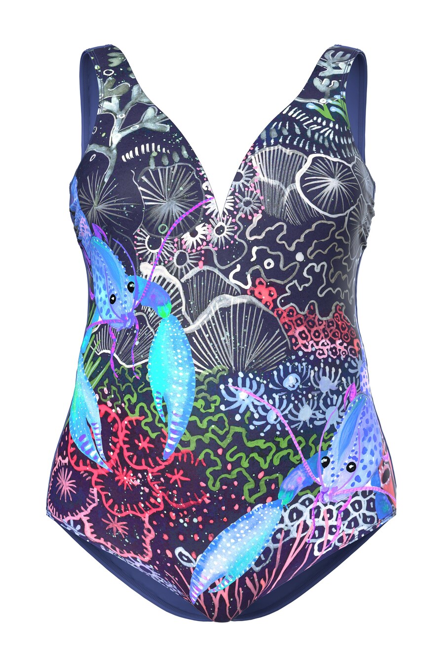 

Купальник Ulla Popken, Aqua/Dark blue