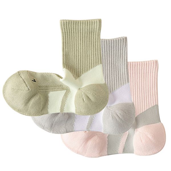 

Женские спортивные носки с амортизацией, 3 пары, с поддержкой свода стопы, сетчатыми вставками и компрессией на щиколотке Anna-Kaci, Pink Gray Green