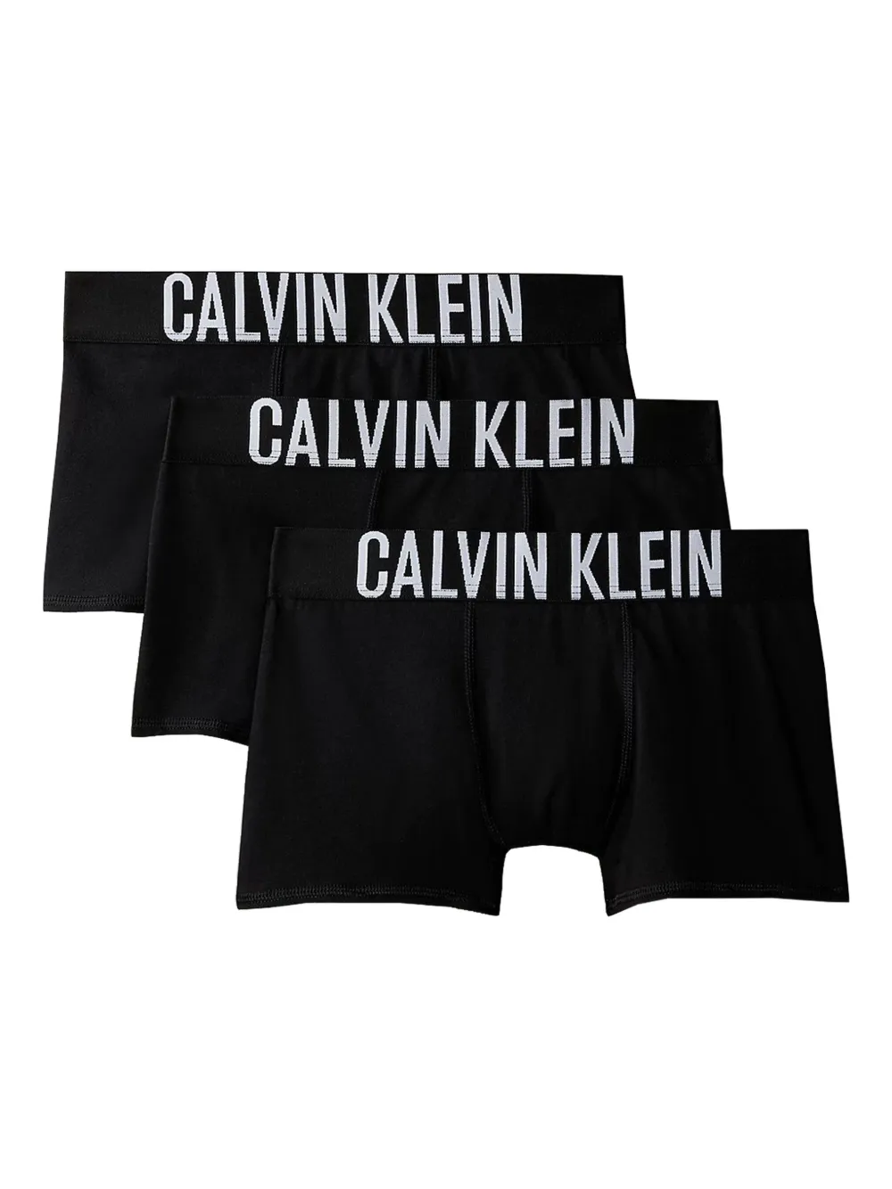 

Комплект из трех трусов-брифов с логотипом Calvin Klein Kids, черный