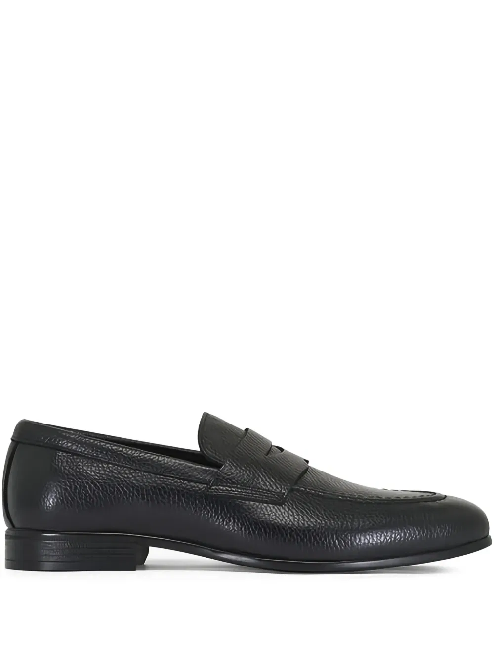 Лоферы из зернистой кожи G. Brown Shoes, черный