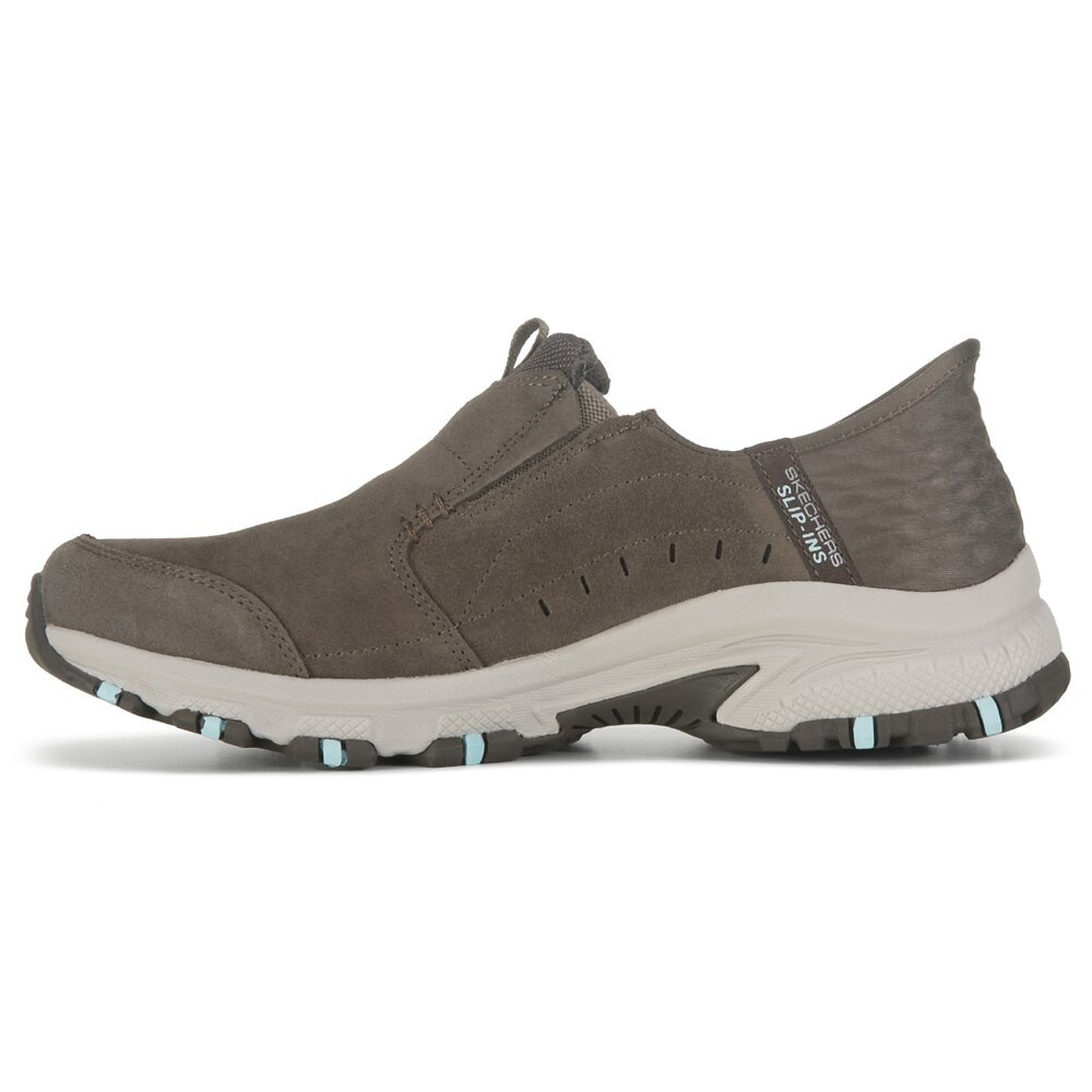 Женские слипоны Hillcrest Sunapee для походов без шнуровки Skechers, коричневый — фото 3