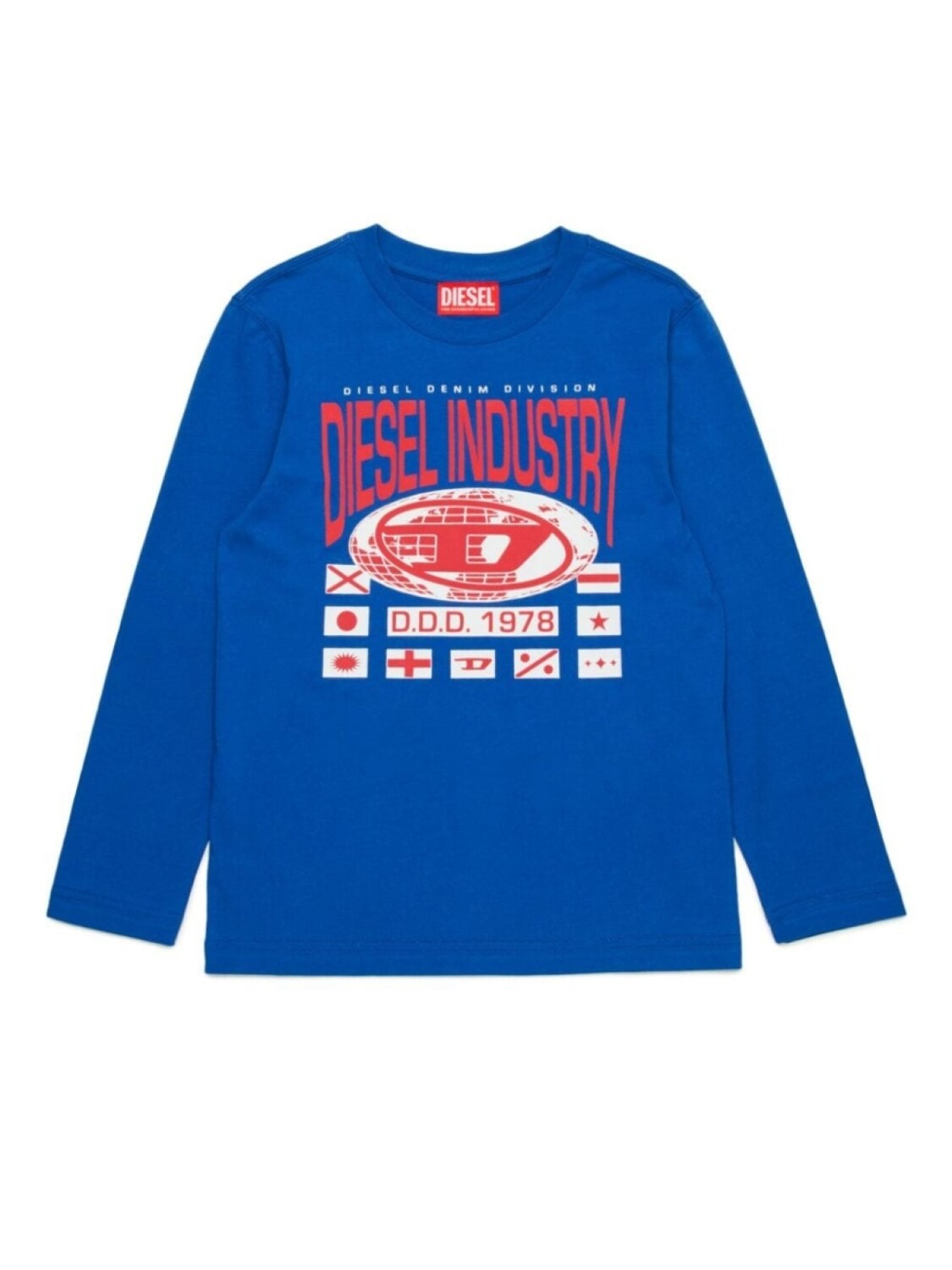 

Diesel Kids футболка с принтом Diesel Industry, синий