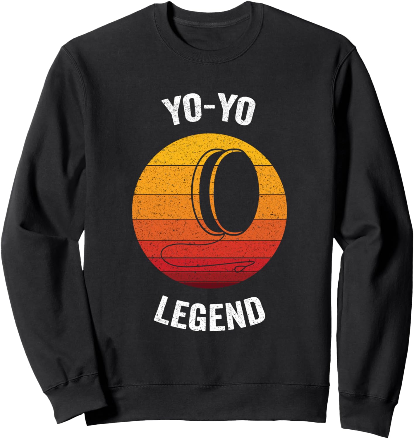 

Легенда йо-йо, Винтажная толстовка с изображением йо-йо, черная, размер S Retro Yoyo Master