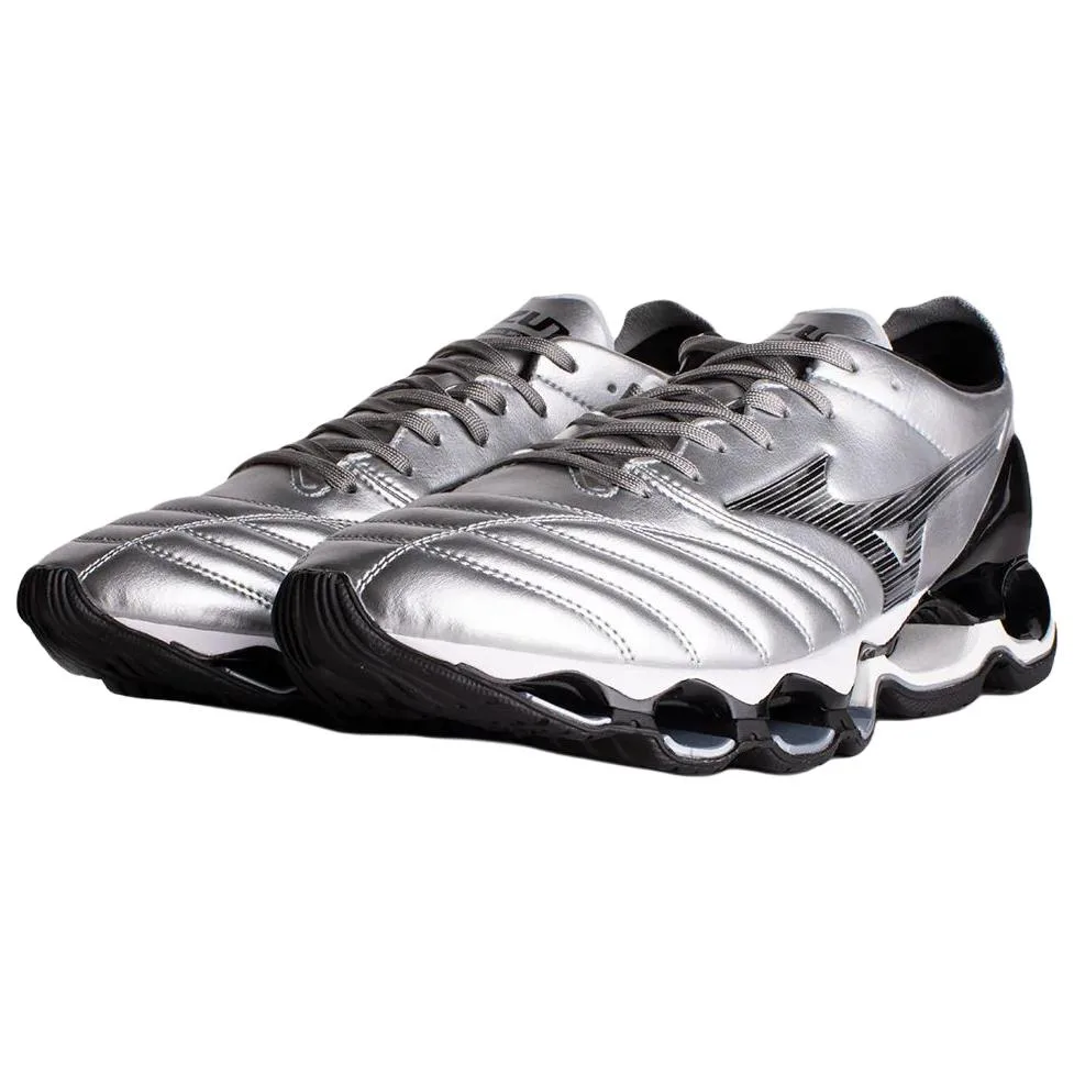 Mizuno Wave Prophecy Morelia Neo Running Shoes Unisex Silver Black — фото 4
