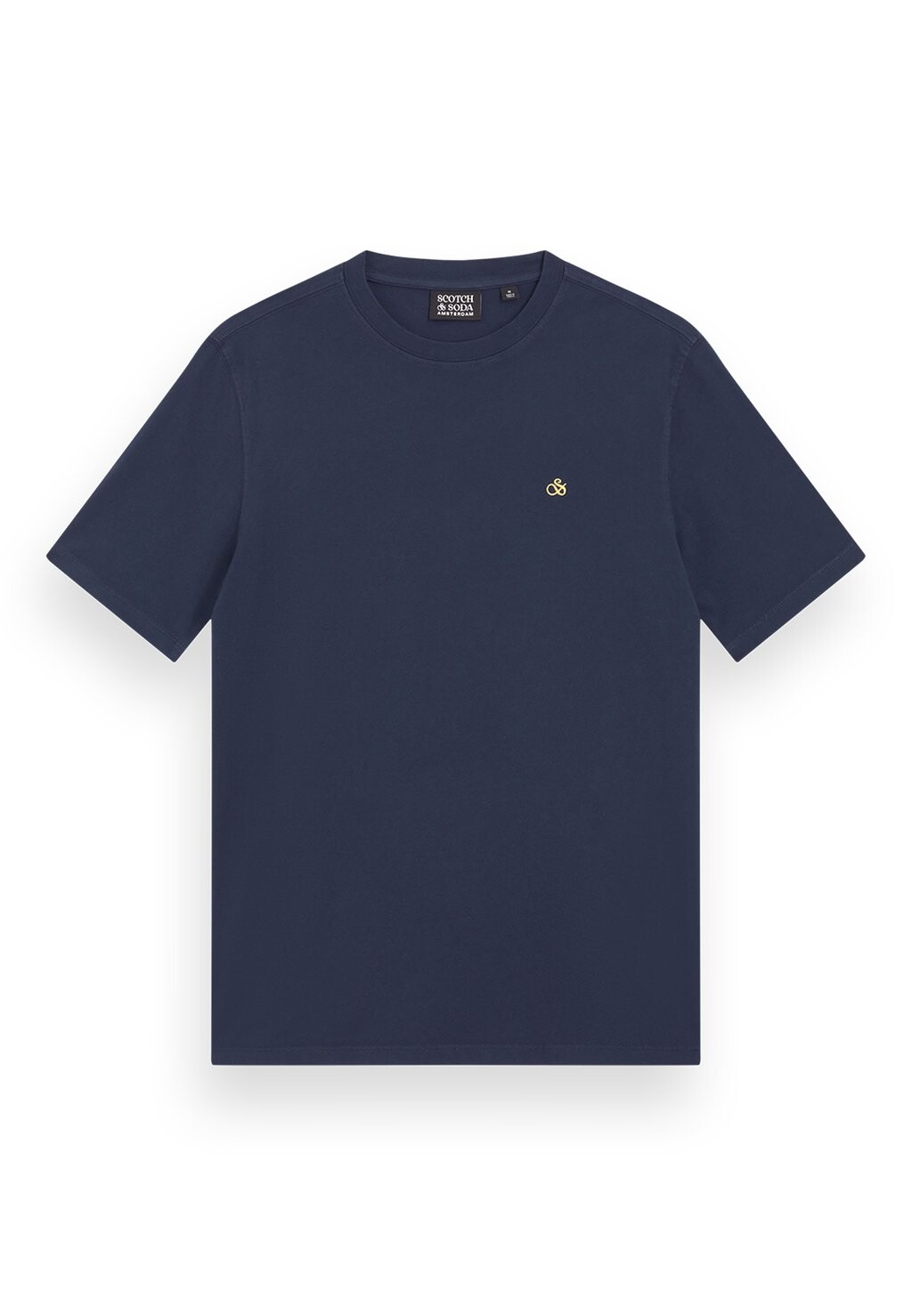 

Базовая футболка GARMENT DYE LOGO CREW Scotch & Soda, темно-синий