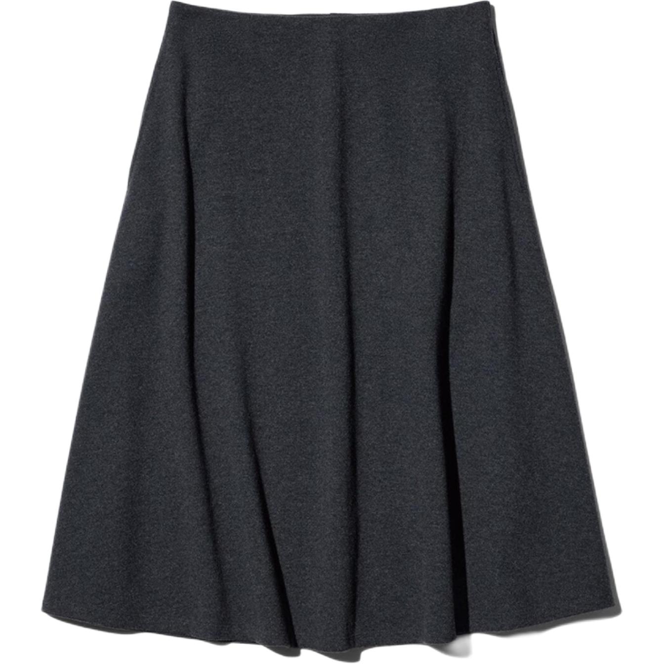 

Повседневная длинная юбка женская UNIQLO, темно-серый