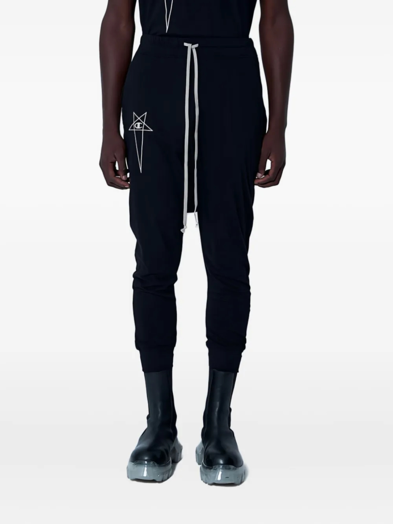 

Спортивные брюки Rick Owens X Champion с завязками на талии, черный