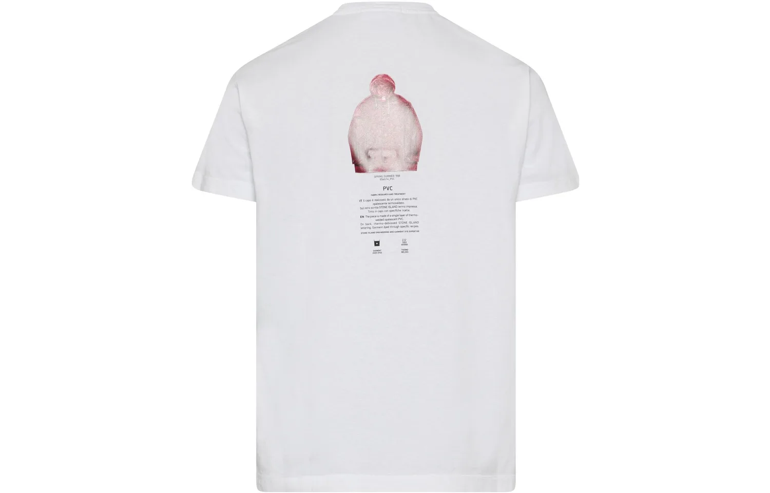 STONE ISLAND Футболка мужская белая SS23
