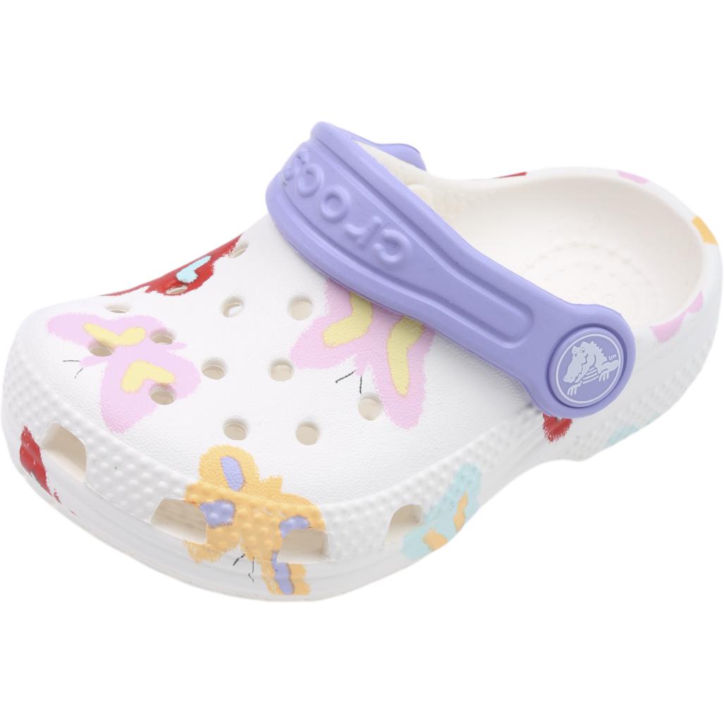 

Crocs Износостойкие низкие кроссовки для малышей белый фиолетовый