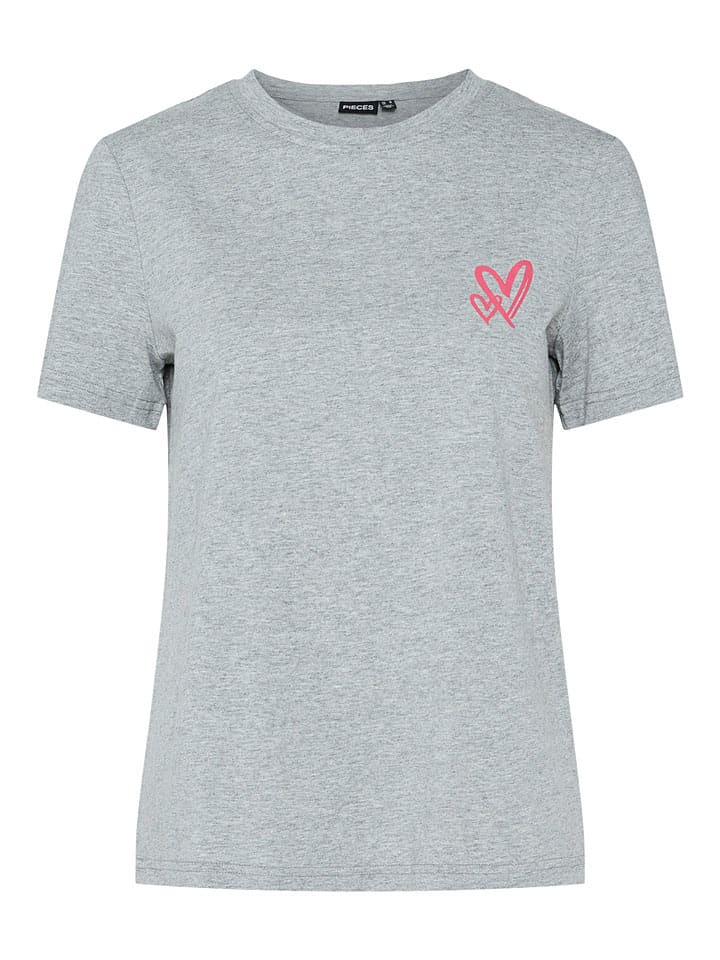 

Футболка Pieces, светло-серый