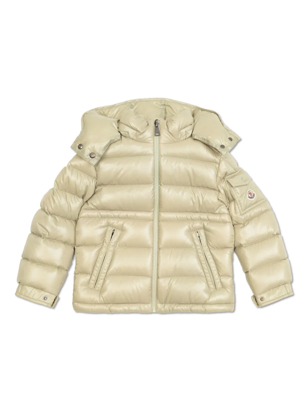 

Стеганая куртка с капюшоном Moncler Enfant, нейтральный
