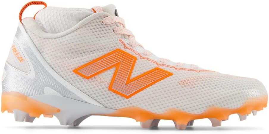 Мужские кроссовки для лакросса New Balance Freezelx V5, белый/оранжевый — фото 3