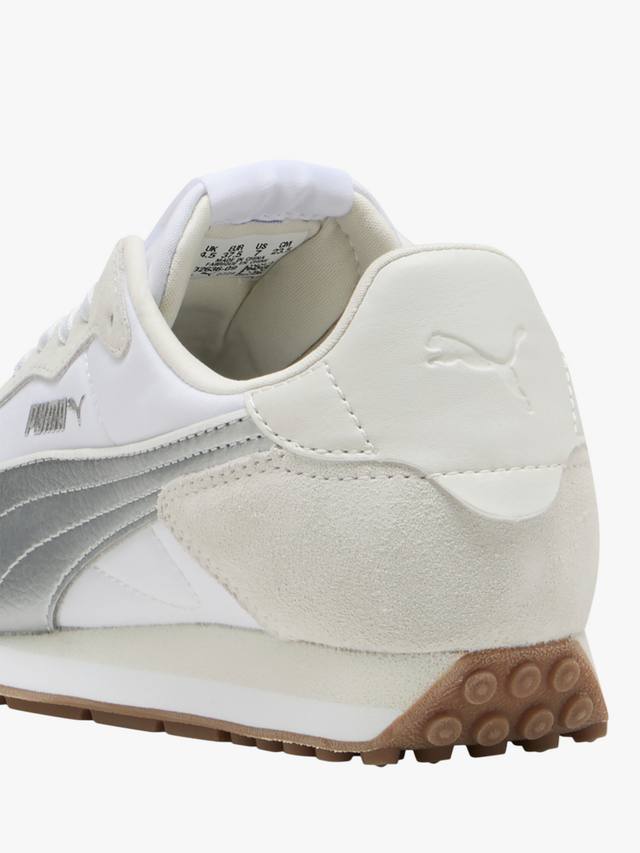 St Miller Rose замша Lace Up Trainers PUMA, White/Off White/Silver — фото 3