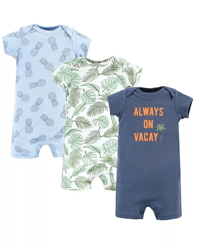 

Хлопковые комбинезоны для маленьких мальчиков, Vacay Hudson Baby, синий
