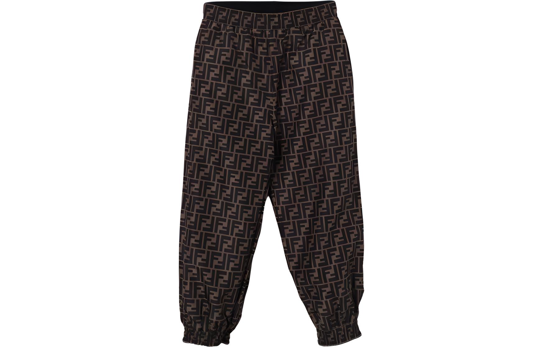 

FENDI Детские вязаные спортивные штаны Black