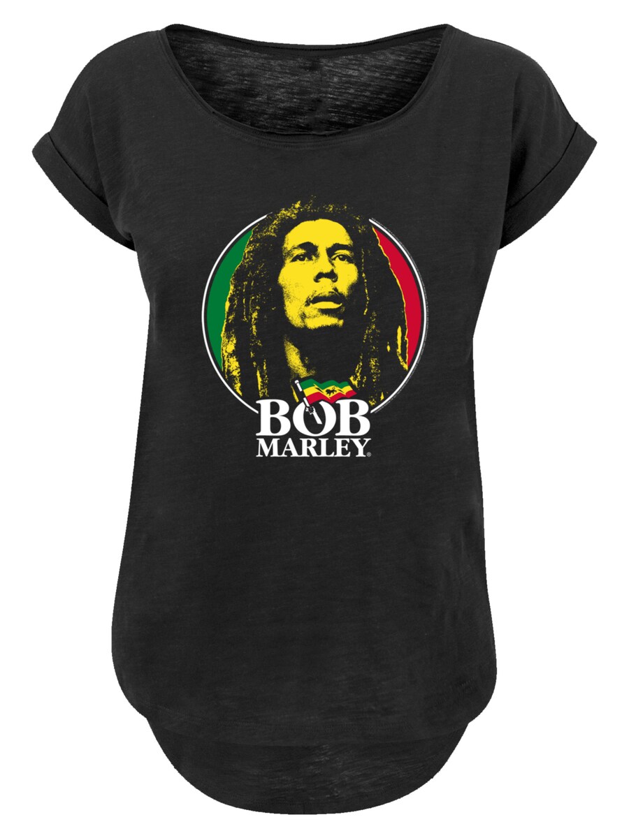

Рубашка F4NT4STIC Bob Marley Logo Badge Reggae Music, черный