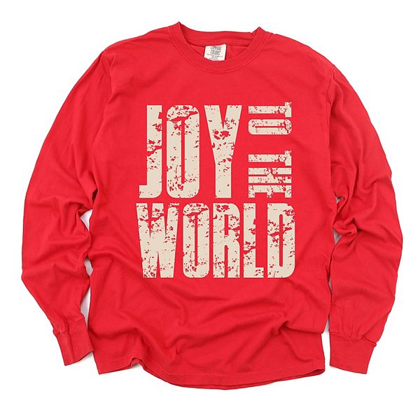 

Футболка с длинным рукавом Joy to the world block distressed Simply Sage Market, Red, Зеленый, Футболка с длинным рукавом Joy to the world block distressed Simply Sage Market, Red