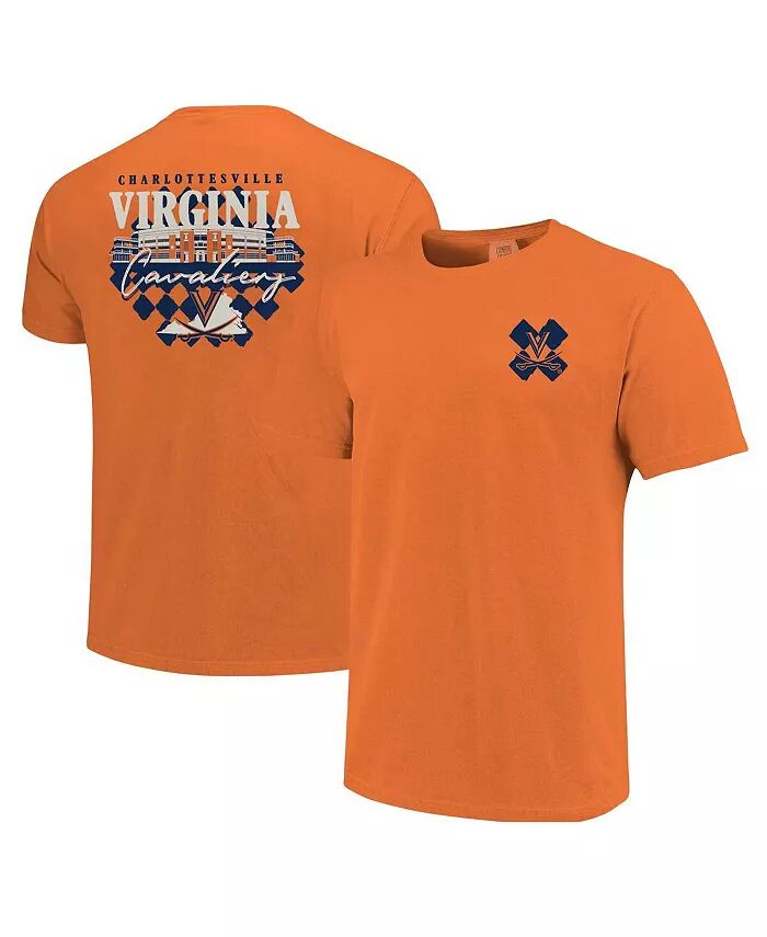 

Мужская и женская оранжевая футболка Virginia Cavaliers Hyper Local Stadium с шахматной доской Image One