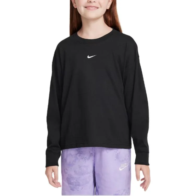 Футболка для детей с круглым вырезом Nike, черный