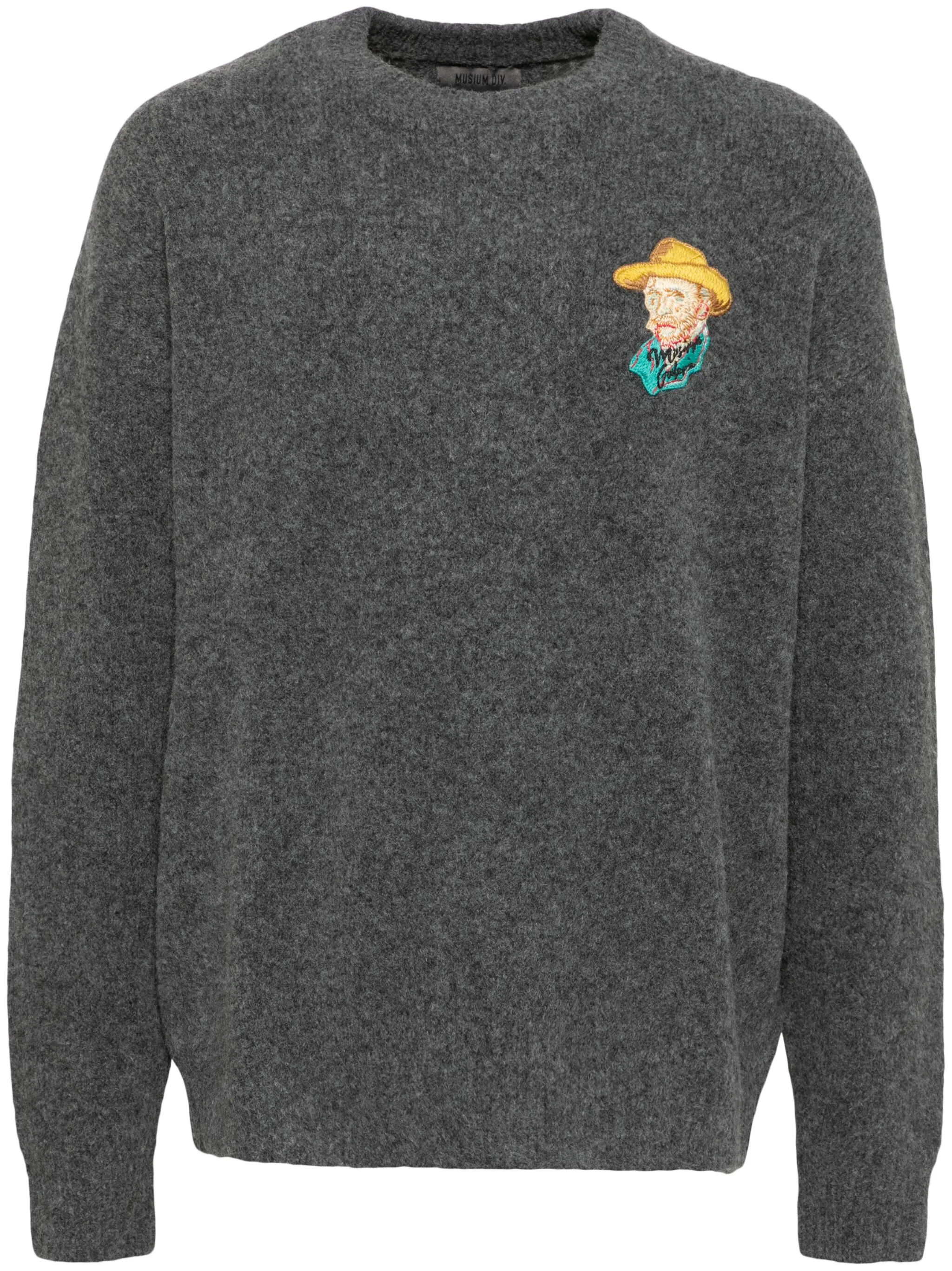 

Джемпер с вышитым логотипом Musium Div., серый