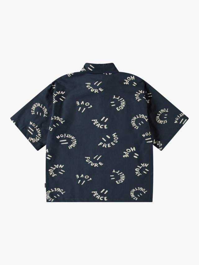 Детская футболка Richie Smile Words Molo, Navy — фото 2
